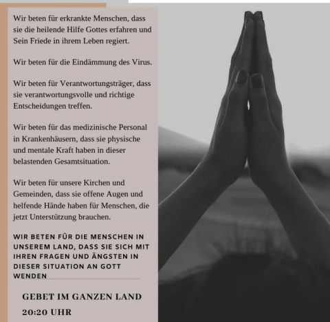 © Gebet im ganzen Land: 20:20 Uhr